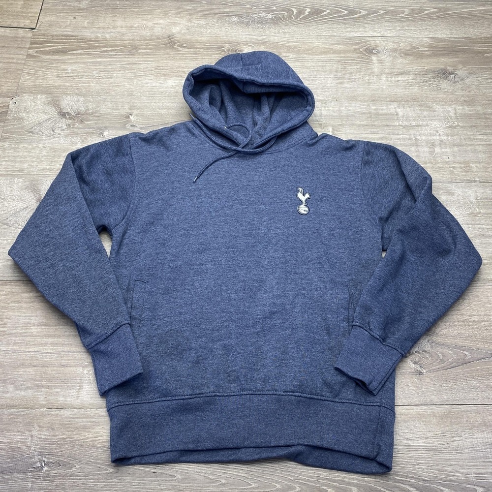 Tottenham Hotspur Hoodie Mens Small Blue Cotton Blend Soccer Spurs